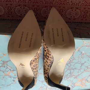 Statement. Making Animal print pumps
